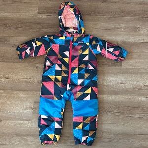 Patagonia Colorful Geometric Kids Snowsuit